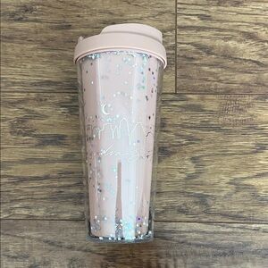 Kendra Scott Pink Glitter Travel Tumbler